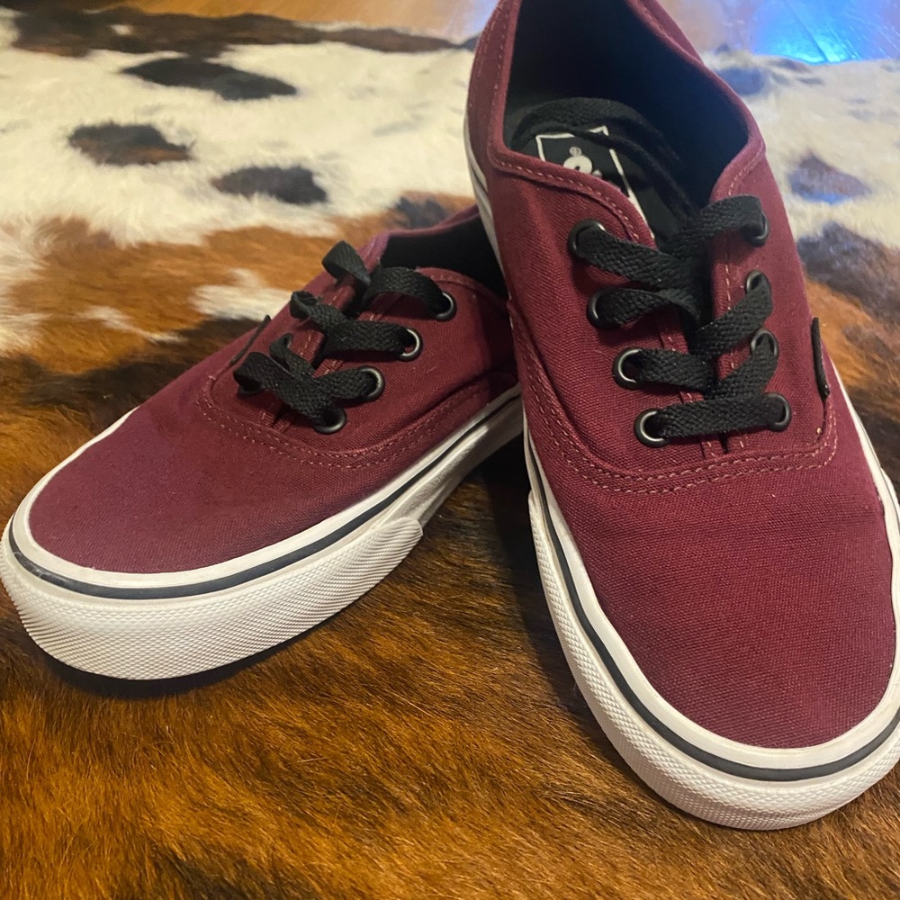 Maroon Vans, women’s size 7.5